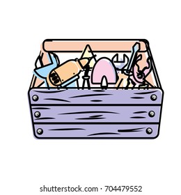 tool box with equipment to industry repair