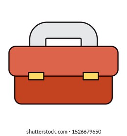 tool box equipment isolated icon vector illustration design
