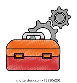 tool box with gears