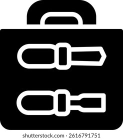 Tool Box Glyph Vector Icon Design
