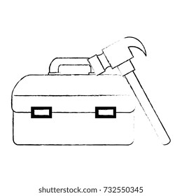 tool box with hammer