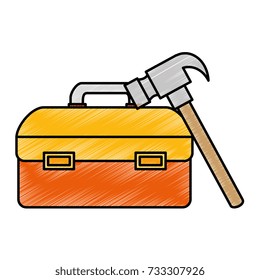tool box with hammer