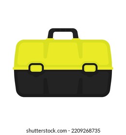 Tool box icon. Color silhouette. Front side view. Vector simple flat graphic illustration. Isolated object on a white background. Isolate.