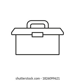 tool box icon Element of building icon for mobile concept and web apps. Thin line tool box icon can be used for web and mobile. Premium icon on white background