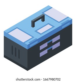Tool box icon. Isometric of tool box vector icon for web design isolated on white background