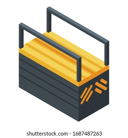 Tool Box Icon. Isometric Of Tool Box Vector Icon For Web Design Isolated On White Background