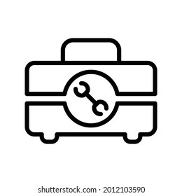 Tool box icon, Line Vector graphics