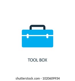 Tool box icon. Logo element illustration. Tool box symbol design from 2 colored collection. Simple Tool box concept. Can be used in web and mobile.