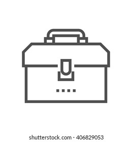 Tool Box Icon Suitable For Info Graphics, Websites And Print Media And  Interfaces. Line Vector Icon.