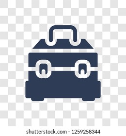 Tool box icon. Trendy Tool box logo concept on transparent background from Construction collection
