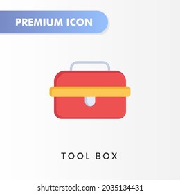 icono del cuadro de herramientas para el diseño de su sitio web, logotipo, aplicación, interfaz de usuario. Ilustración gráfica vectorial y trazo editable. diseño plano de icono de cuadro de herramientas.