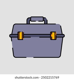 Ilustración de la caja de herramientas Estilo de diseño plano