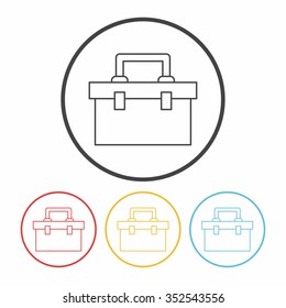 tool box line icon