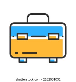 Tool box line icon. Build symbol. Vector illustration
