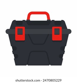 Tool box organizer vector cartoon illustration isolated on a white background.