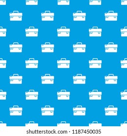 Tool box pattern vector seamless blue repeat for any use