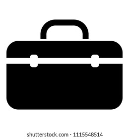 Tool box professional icon black color