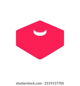 La herramienta de la caja. Rojo, contorno, único y elegante.