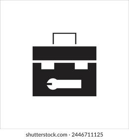 tool box vector icon line template