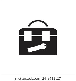tool box vector icon line template