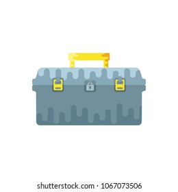 Tool box vector illustration symbol object. Flat icon style concept design