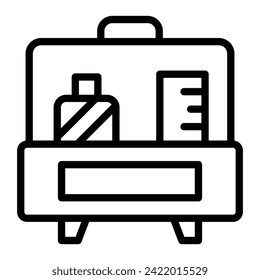 Tool Box Vector Line Icon Design