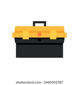 Tool Box for Workshop Maintenance and Repair, Handyman Toolkit, Flat Vector Illustration Design