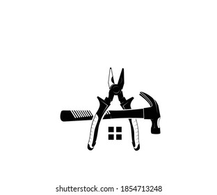 Tool Building icon logo design template