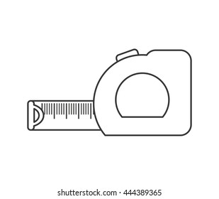 Tool concept represented by meter icon. isolated and flat illustration 