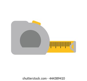 Tool concept represented by meter icon. isolated and flat illustration 