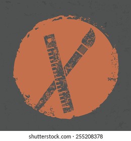 Tool design on grunge background,grunge vector