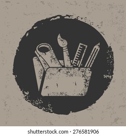 Tool design on old background,grunge vector