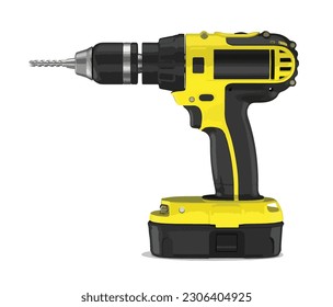 tool drill art design vector template