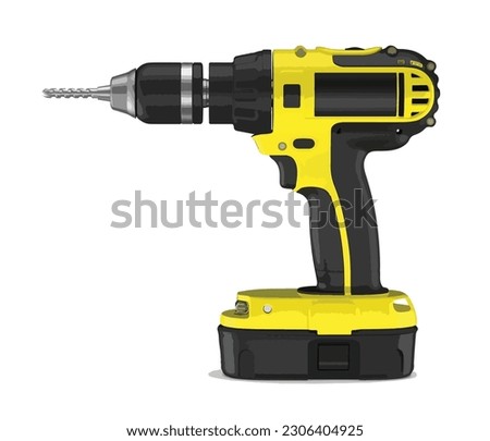 tool drill art design vector template