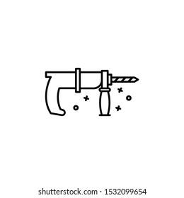 Tool elecric industry icon. Simple line, outline vector of industry icons for ui and ux, website or mobile application on white background