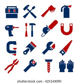 tool, equipment icon set