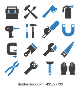 tool, equipment icon set