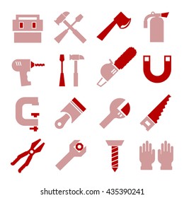 tool, equipment icon set