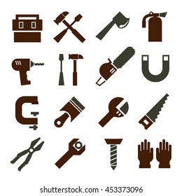 tool, equipment icon set