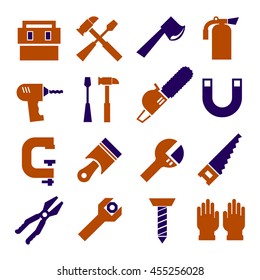 tool, equipment icon set