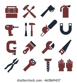 tool, equipment icon set