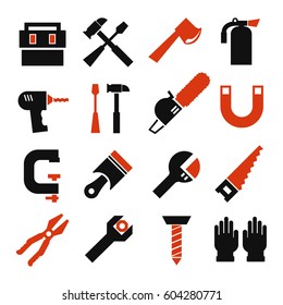 tool, equipment icon set