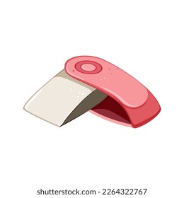 tool eraser cartoon. tool eraser sign. isolated symbol vector illustration