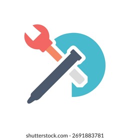 Tool Flat Design Icon Set Collection for Designers, Minimal Flat Tool Icons for Construction and Repair, Modern Flat Vector Tool Icons Pack for UI and Web, Colorful Flat Design Tools Icon Bundle for G