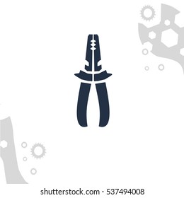 tool in form of Russian letter on white background with tools