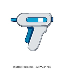 tool glue gun cartoon. plastic hobby, home table, heat handmade tool glue gun sign. isolated symbol vector illustration