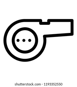 A tool having hole to blow in air for producing sound in alarming situations depicting whistle 