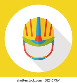 tool helmet flat icon