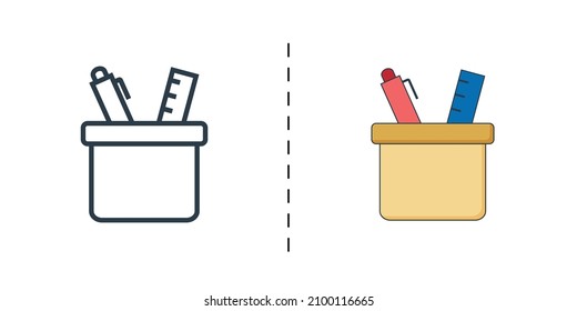 Tool icon, black and color, vector icon designed in filled, outline, line and stroke style can be used for web, mobile...