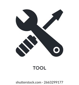 Tool Icon Glyph Style. Vector Illustration For Graphic Design